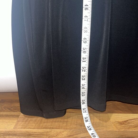 Catherines Maxi Dress Formal Black White Wedding Work Attire Business 5X - Picture 3 of 6